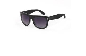 Image of Hang Ten Gold Surf Woody Sunglasses, Wood Black/Gradient Smoke Lens 4002501