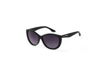 Image of Hang Ten Gold The Beach Boutique Sunglasses, Shiny Black/Smoke Lens 4002404