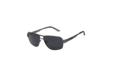 Image of Hang Ten Gold The Hamilton Sunglasses, Shiny Gun/Smoke Lens 4002435