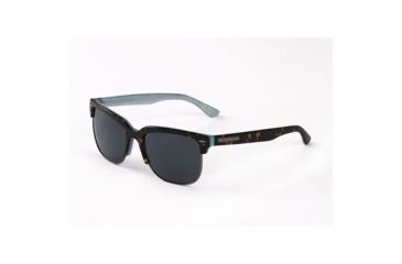 Image of Hang Ten Gold The LAX Sunglasses, Shiny Gun Demi Blue/Grey Lens 4002402