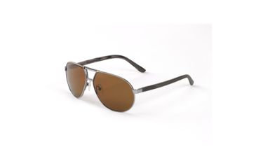 Image of Hang Ten Gold The VHS Sunglasses, Shiny Silver/Brown Lens 4002413