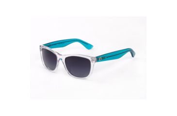 Image of Hang Ten Gold The Wavefarer3 Sunglasses, Blue/Gradient Blue, Smoke Lens 4002397