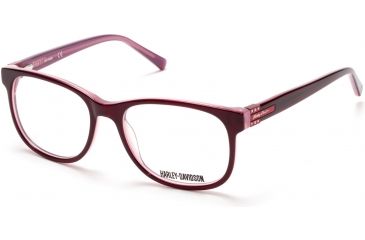 Image of Harley Davidson Eyewear HD0546 Eyeglass Frames - Shiny Bordeaux Frame Color, Shiny Bordeaux Lens Color