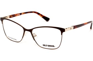 Image of Harley Davidson Eyewear HD0547 Eyeglass Frames - Matte Dark Brown Frame Color