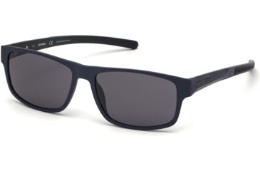 Image of Harley Davidson Eyewear HD0935X Sunglasses - Matte Blue Frame, Smoke Lenses, 62 mm Lens Diameter HD0935X6291A