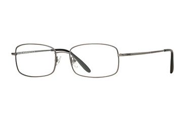 Image of Hart Schaffner Marx HSM T-141 SEHS T14100 Eyeglass Frames - Brushed Gun SEHS T141005750 GM