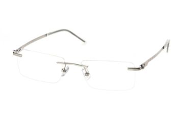 Image of Hickey Freeman HF Foster SEHF FOST00 Eyeglass Frames - C3 - Silver SEHF FOST005345 SV