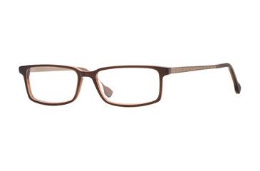 Image of Hickey Freeman HF Newbury SEHF NEWB00 Single Vision Prescription Eyeglasses - Brown Horn (brh) SEHF NEWB005545 BN