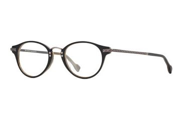Image of Hickey Freeman HF Newport SEHF NEWP00 Eyeglass Frames - Black Horn SEHF NEWP004645 BK