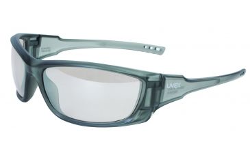 Image of Howard Leight Uvex A1500 Safety Eyewear with Hardcoat lens coating, Gray Frame, SCT-REFLECT 50 Lens, One size fits most R-02228