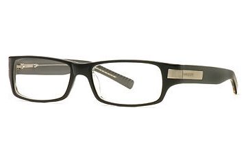 Image of HUMMER Eyegear HU H2024 SEHU 202400 Single Vision Prescription Eyewear - Black Silver SEHU 2024005847 BK