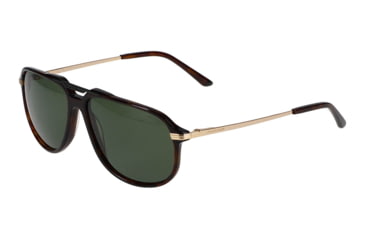 Image of Jaguar 37258 Sunglasses, Brown-Gold Frame, Polarized Lens, 59-14-145, JG37258598940