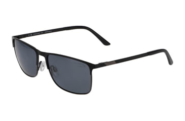 Image of Jaguar 37368 Sunglasses, Black-Grey Frame, Polarized Lens, 58-14-145, JG37368586100