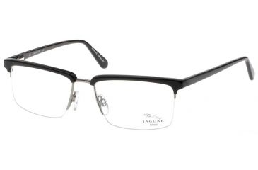 Image of Jaguar 39202 BiFocal Black-Silver Mens Eyeglasses 39202-650BF
