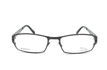Image of Jaguar Titanium Eyeglasses 35017 with Rx Prescription Lenses, Select Frame Color Black-Gunmetal Frame