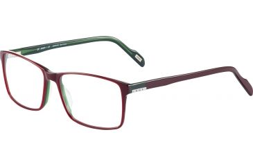 Image of JOOP! 81143 Progressive Prescription Eyeglasses, Dark Red Green Frame, 81143-4151PR