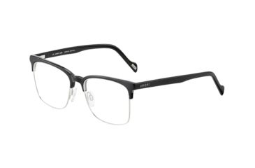 Image of Joop! 82039 Progressive Prescription Eyeglasses, Black Matte/Silver Frame, 82039-8840PR