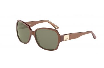 Image of Joop! 87186 Single Vision Prescription Sunglasses, Brown Frame, Grey/Green Lens-87186-6919SV