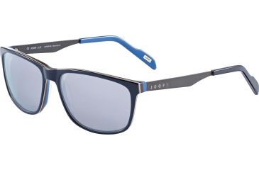 Image of JOOP! 87207 Sunglasses, Dark Blue Frame, Grey Ice Blue Mirror Lens, 87207-6964