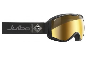 Image of JULBO Aerospace Ski Goggles,Black,Zebra Lenses w/Gold Flash, Large 74031145