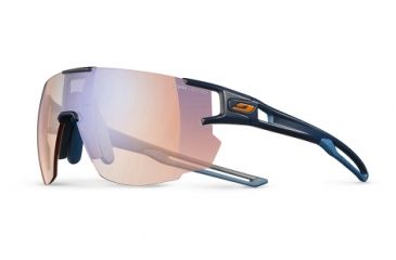 Image of Julbo Aerospeed Zebra Light Red  Sunglasses, Dark Blue/Dark Blue/Orange J5023432