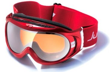 Image of Julbo Astro Rx Insert Goggles - Red/Black Frame, Cat 3 Orange/Flash Silver 71512131