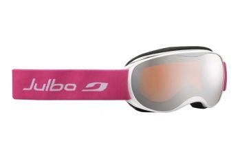Image of Julbo Atmo Goggles, White/Fuchsia w/Orange Cat 3 Double Spherical Lenses And Silver Flash Treatment 73812184
