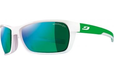 Image of Julbo Blast Sunglasses, White/Green Frame w/Spectron 3CF Lenses 4711116