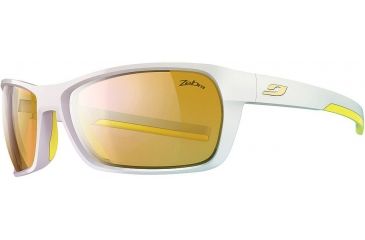 Image of Julbo Blast Sunglasses, White/Yellow Frame w/Zebra Lenses 4713111