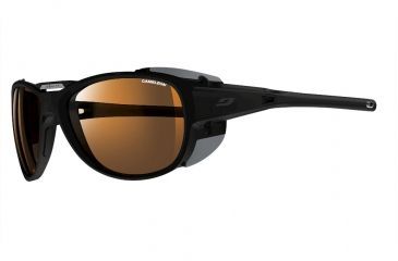 Image of Julbo Explorer 2.0 Sunglasses with Camel Lenses, Matte Black/Black, Large J4975014