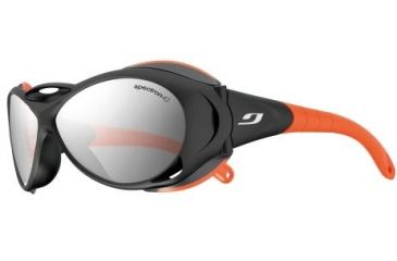 Image of Julbo Explorer Sunglasses - Black/Orange Frame w/Spectron 4 Lenses 326122