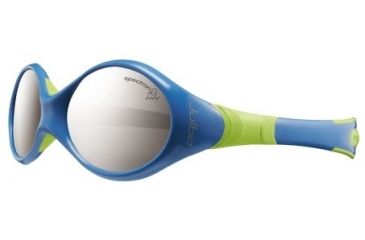 Image of Julbo Looping 2 Kids Sunglasses, Blue/Lime Frame w/Spectron 4 Baby Lenses 332112