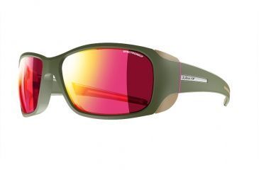 Image of Julbo Monterosa Sunglasses with Spectron 3CF Lenses, Army/Pink, Medium J4011154