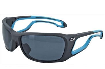 Image of Julbo Pipeline Sunglasses - Soft Black/Blue - Octopus Hydrophobic 3-4 Lenses 4288022