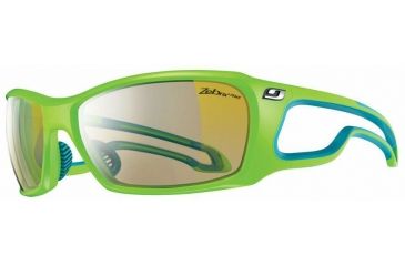 Image of Julbo Pipeline  Sunglasses, Lime Green w/ Zebra Light Lenses 4283116