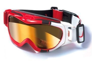 Image of Julbo Revolution Goggles - White/Red/Black Frame, Camel lens 71850110