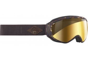 Image of Julbo Titan Goggles Ecaille with Gold Flash Zebra Lenses, XL J74131476