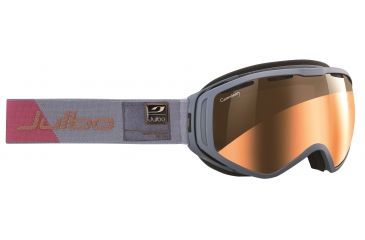 Image of JULBO Titan Ski Goggles,Grey,Camel Lenses w/Silver Flash, XL 80250215