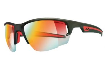 Image of Julbo Venturi Sunglasses, Matt Black/Red Frame w/Zebra Light Fire Lenses 4703122