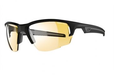 Image of Julbo Venturi Sunglasses, Matte Black/Gray with Zebra Light Lenses, Matte Black/Gray, Large J4703214