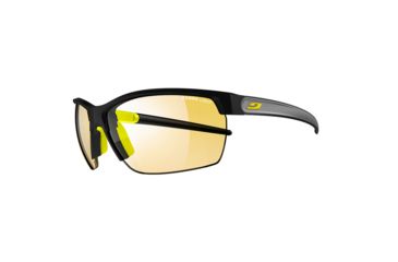 Image of Julbo Zephyr Sunglasses, Black/Yellow/Gray with Zebra Light Lenses, Black/Yellow/Gray, Large, J4843214