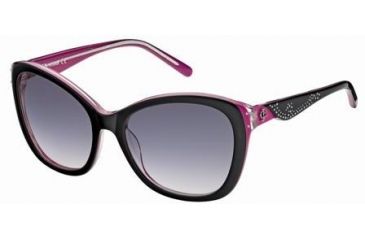 Image of Just Cavalli JC408S Sunglasses - Black Frame Color, Gradient / Mirror Violet Lens Color