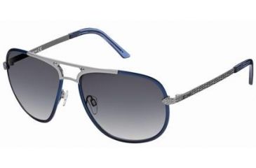 Image of Just Cavalli JC411S Sunglasses - Shiny Light Ruthenium Frame Color, Gradient Smoke Lens Color