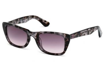 Image of Just Cavalli JC491S Sunglasses - Coloured Havana Frame Color, Gradient Smoke Lens Color
