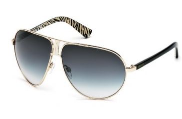 Image of Just Cavalli JC508S Sunglasses - Shiny Rose Gold Frame Color, Gradient Green Lens Color