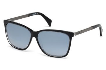 Image of Just Cavalli JC652S Sunglasses - Shiny Black Frame Color, Gradient Smoke Lens Color