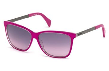 Image of Just Cavalli JC652S Sunglasses - Shiny Fuxia Frame Color, Gradient Smoke Lens Color