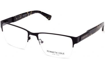 Image of Kenneth Cole KC0268 Eyeglass Frames - Matte Black Frame Color, Matte Black Lens Color