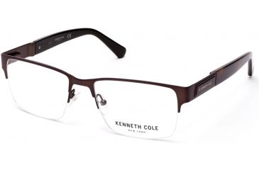 Image of Kenneth Cole KC0268 Eyeglass Frames - Matte Dark Brown Frame Color, Matte Dark Brown Lens Color