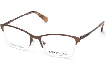 Image of Kenneth Cole KC0283 Eyeglass Frames - Matte Dark Brown Frame Color